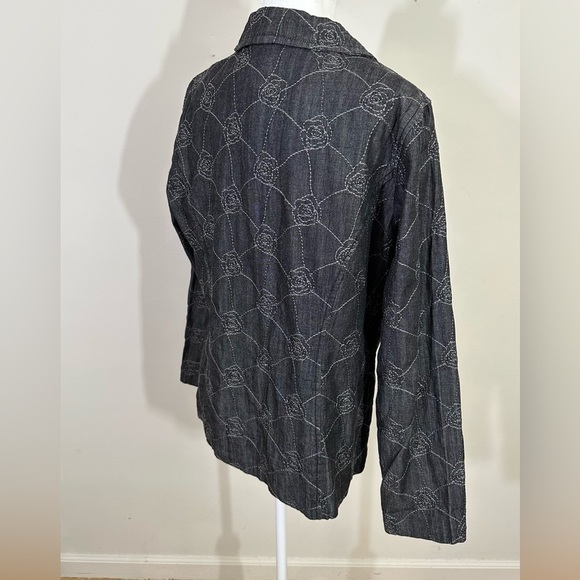 D& Co sz Md jacket, blazer in a grayish color with top stitching on the jacket - Picture 8 of 11